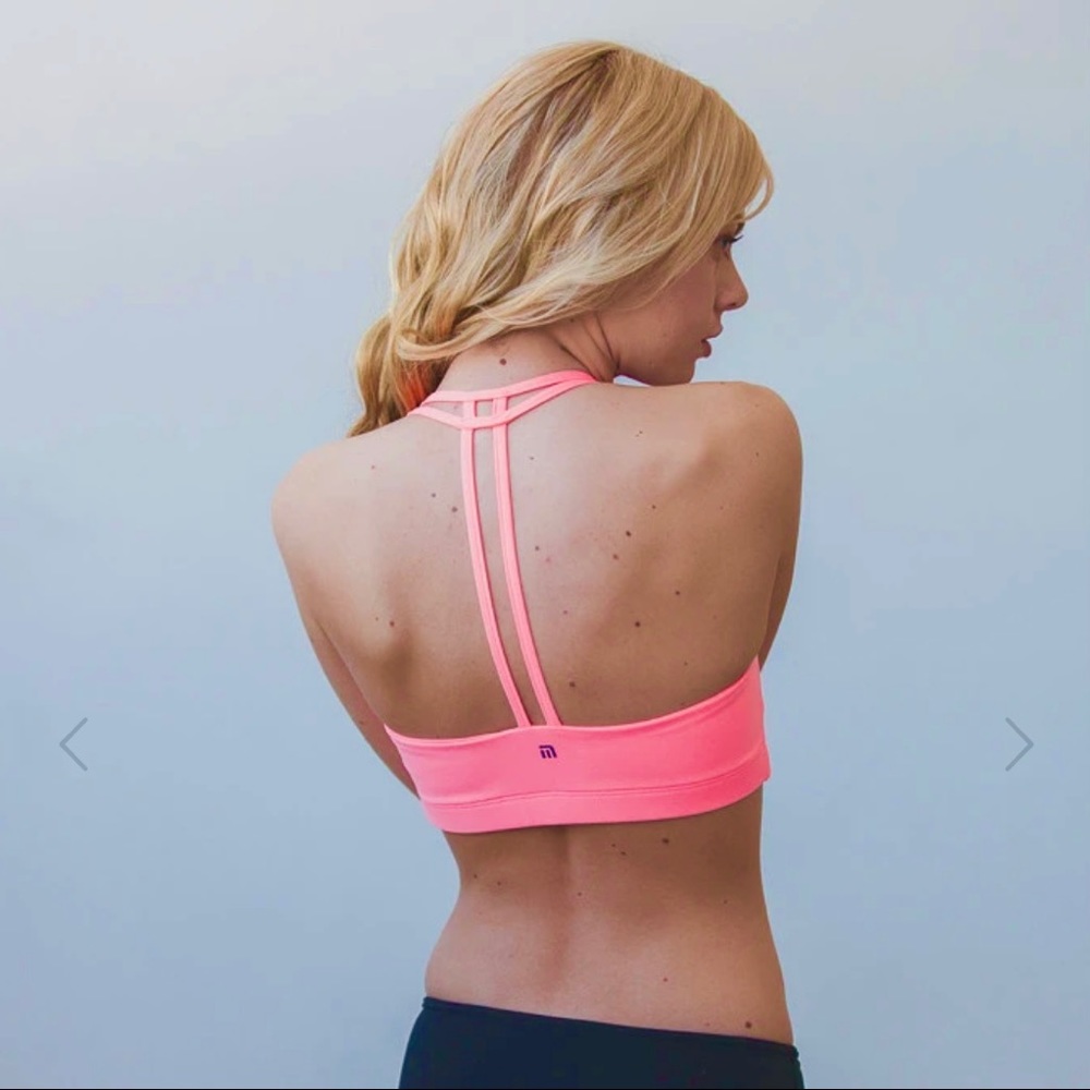 Montiel Coral Teardrop Sports Bra